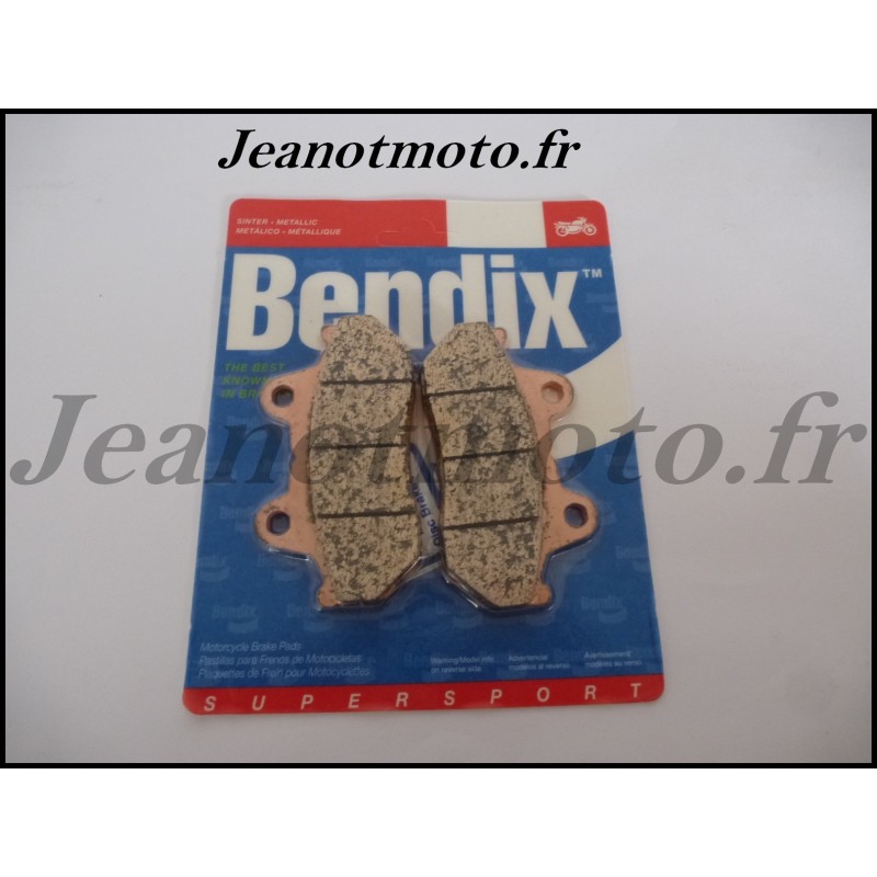 Plaquettes neuves de frein arrière homologuées.